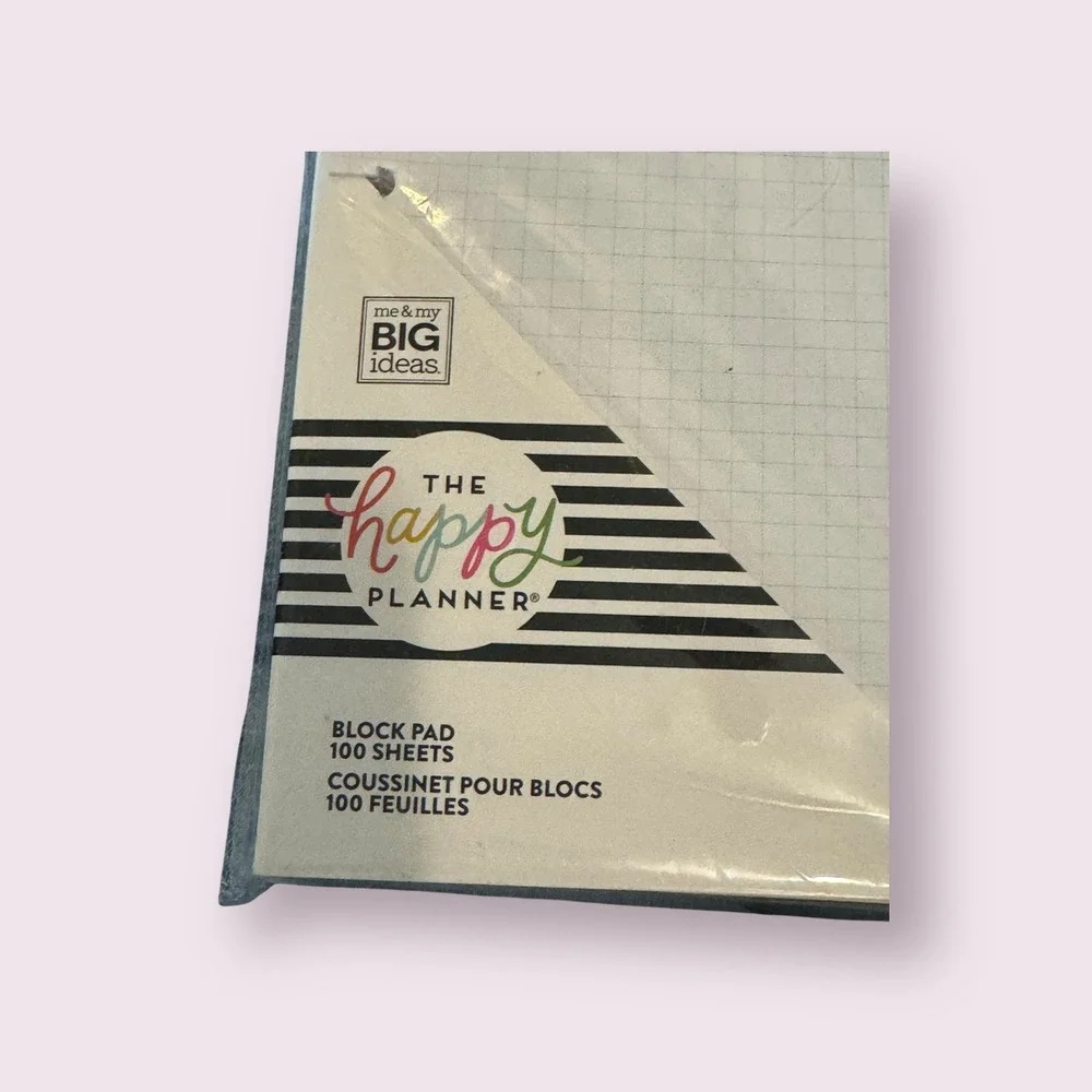 The Happy Planner Schedule Block Pad 100‎ Sheets Me & My Big Ideas Stationery